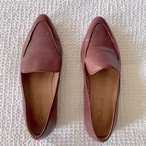 Madewell maroon leather flats